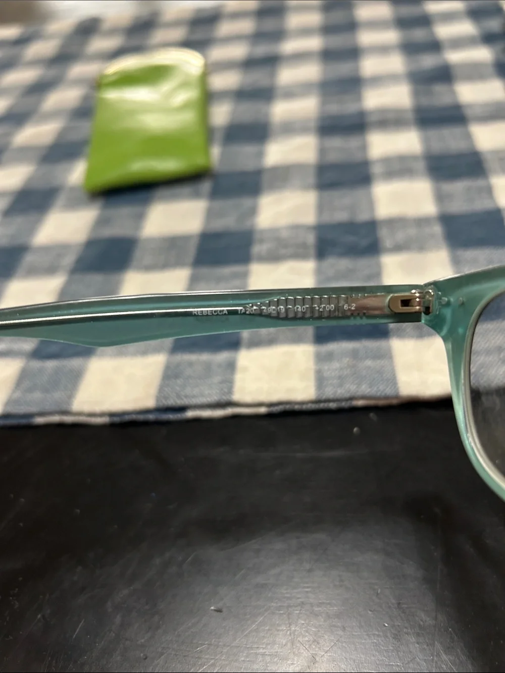 kate spade Kids Lime Green Case with Teal-Blue Frame Glasses